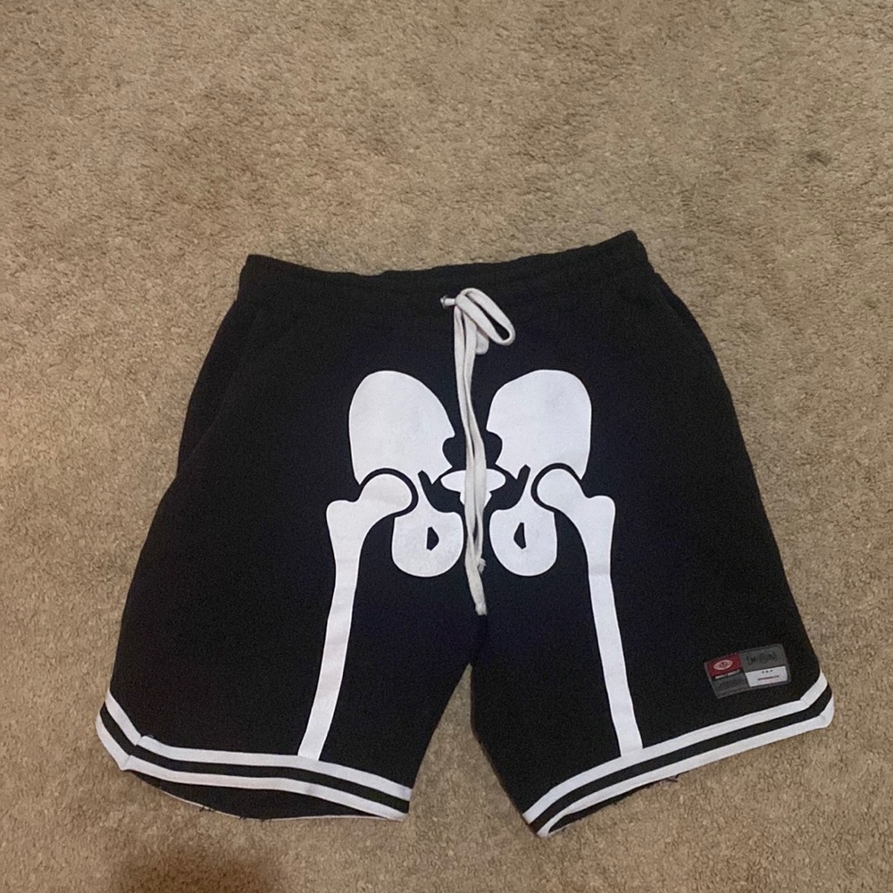Boohoo man skeleton shorts